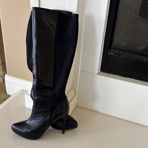 Charles By Charles David Black Heeled Boots
